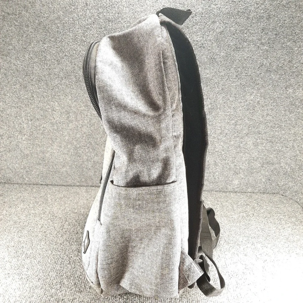 Vans Off The Wall Backpack School Bag Gray Bag Book Bag 18x12x6